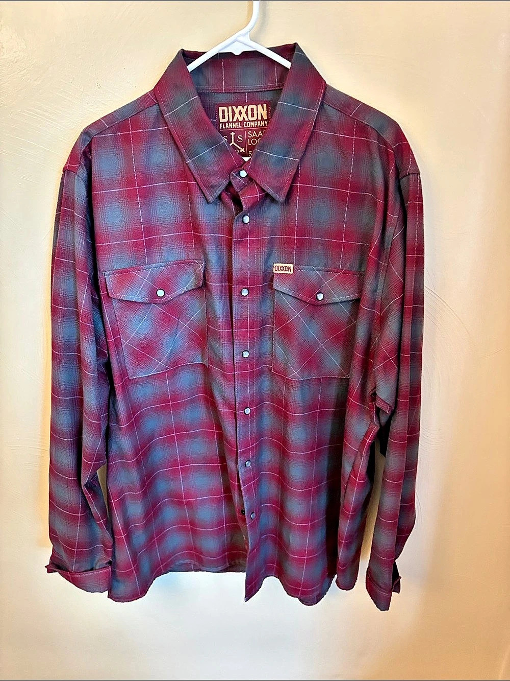 Dixxon Flannel Co. The Wino Plaid Shirt Red & Blue XXL
